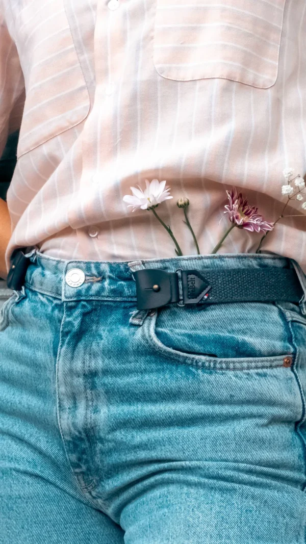 ceinture sans boucle jean